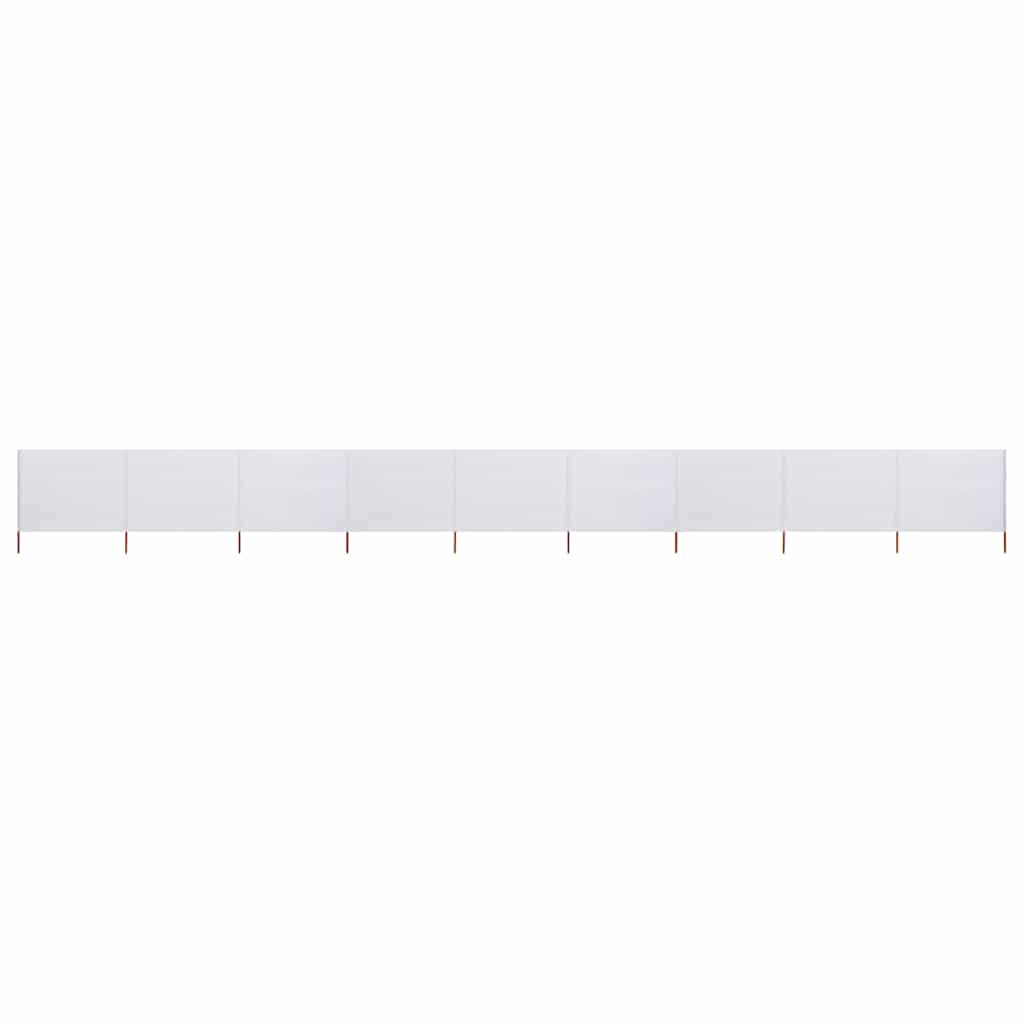 VIDAXL SHERSHIELD 9 PANELE 1200X120 CM Tkaninowy piasek biały