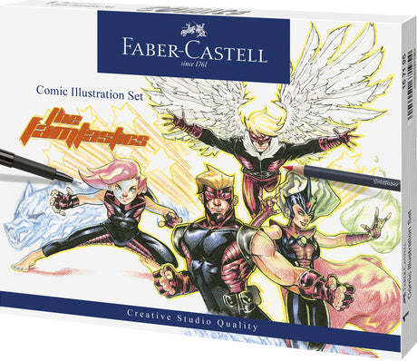 Zestaw postaci Faber-castell dla dorosłych - zestaw ilustracji komiksowych - fc-167195