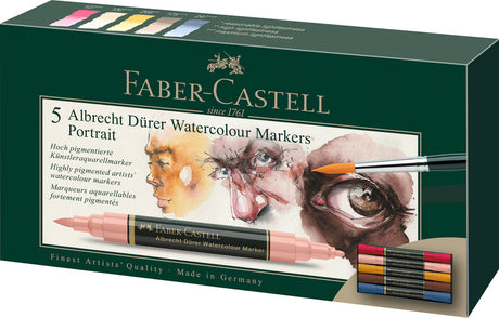 Faber castell fc-160307 wk25marker akwarelowy fc albrechtdürer 5 sztuk portret