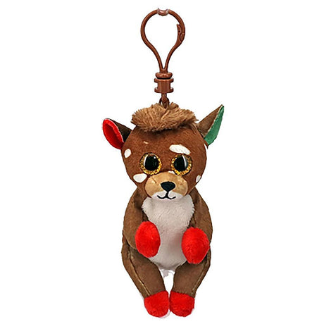 Ty Beanie Boos klips przytulanka renifer Juno 7 cm