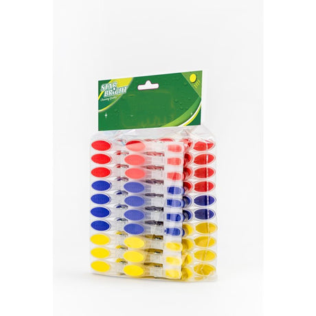 Starbright 1056829 - klamerki do bielizny PCV miękki uchwyt 40 szt. | 6 sztuk