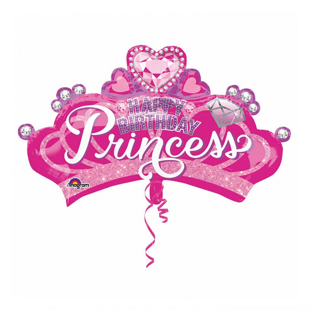 Anagram folie ballon prinsessen kroon 81x48 cm