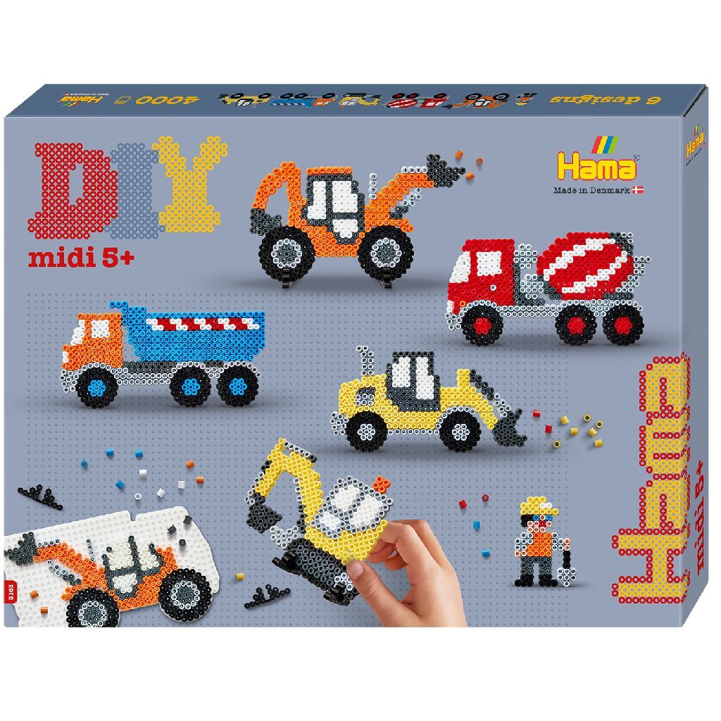 Hama strijkkralen midi construction 4000 stuks