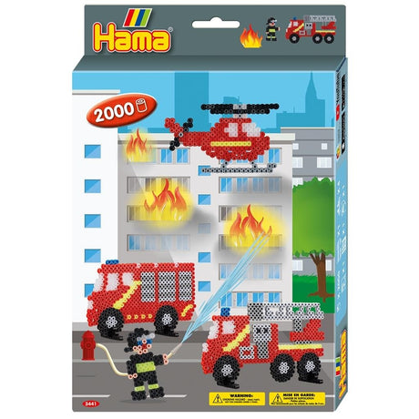 Zestaw koralików do naprasowania Hama 'fire brigade' - 2000 kolorowych koralików