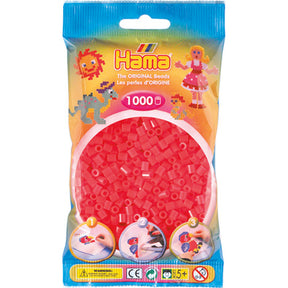 Hama Iron Beads 1000 sztuk czerwony neon