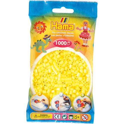 Hama Iron Beads 1000 sztuk żółty pastel