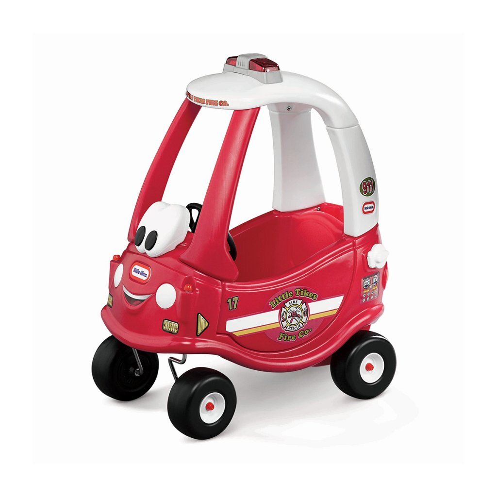 Little Tikes jeździ i ratuje przytulny samochód strażacki w wersji coupe