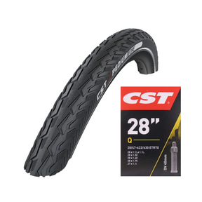 Zestaw Cst. xpedium one (antyprzebiciowa) i zapakowana dętka 28x1 5 8x1 3 8, etrto 37-622