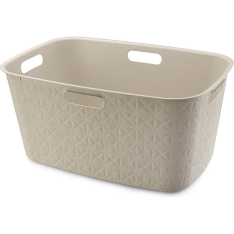 Kosz na bieliznę Curver Softex 45l, kredowo-biały, 57x37x27cm