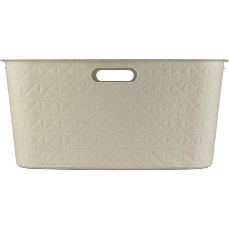 Kosz na bieliznę Curver Softex 45l, kredowo-biały, 57x37x27cm