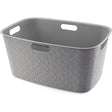 Kosz na bieliznę Curver Softex 45l, kolor ciemnoszary, 57x37x27cm
