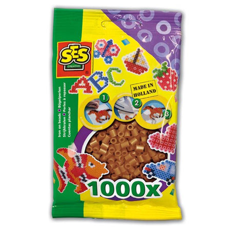 Koraliki do naprasowania Ses brązowe 1000 szt.