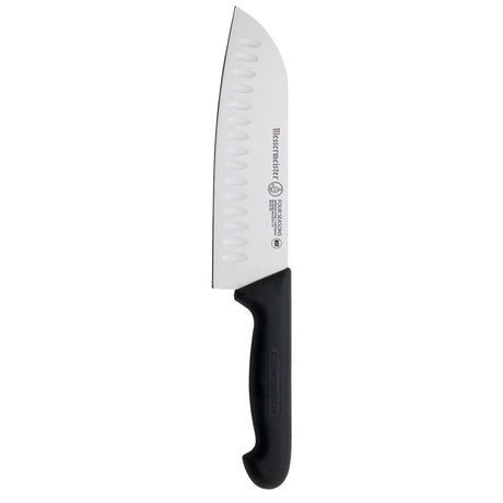 Nóż Messermeister Four Seasons Santoku 18 cm ze stali nierdzewnej w kolorze czarnym