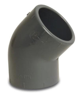 Kolano PCV 25mm 45° 16 bar kiwa