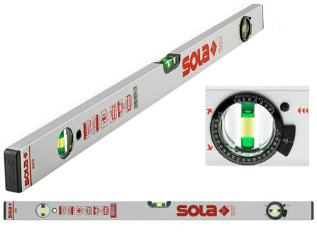 Sola avd aluminiumniveau 40 40cm met verstelbare hoekmeter