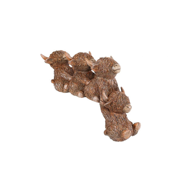 Rzeźba góralska z brązowego polistonu 20x15x8cm
