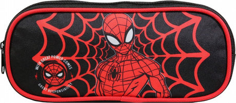Piórnik Jim Jam Piórnik Spiderman 2 przegrody zapinane na 2 zamki błyskawiczne