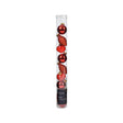 Bombki świąteczne Decoris mix czerwone, wykonane ze szkła, średnica 3cm, 9 sztuk