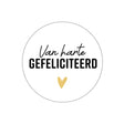 Kassaplan stickers van harte gefeliciteerd ø40mm rol a 250 stuks