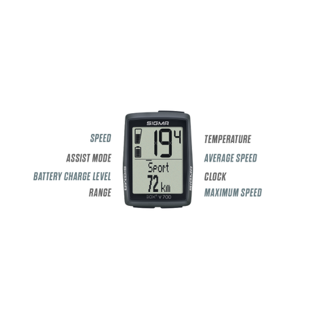 Komputer rowerowy Sigma Sport Sigma Eox View 700