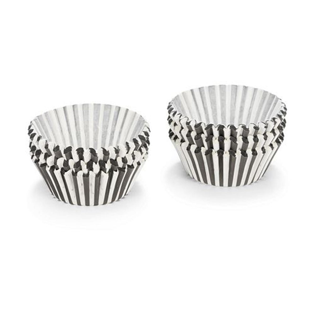 Papierowe foremki na muffiny Patisse w czarno-białe paski 200 sztuk 5cm