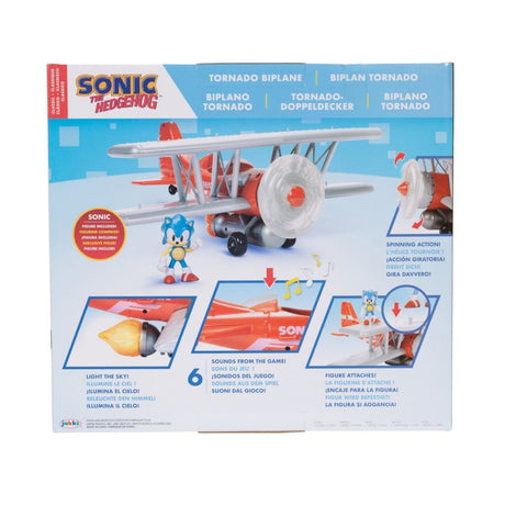 Dwupłatowiec sonic tornado innych marek + światło i dźwięk