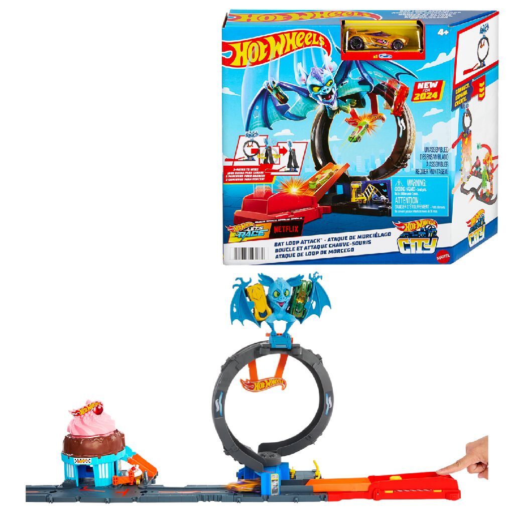 Zestaw do zabawy w pętlę Hot Wheels Bat Attack
