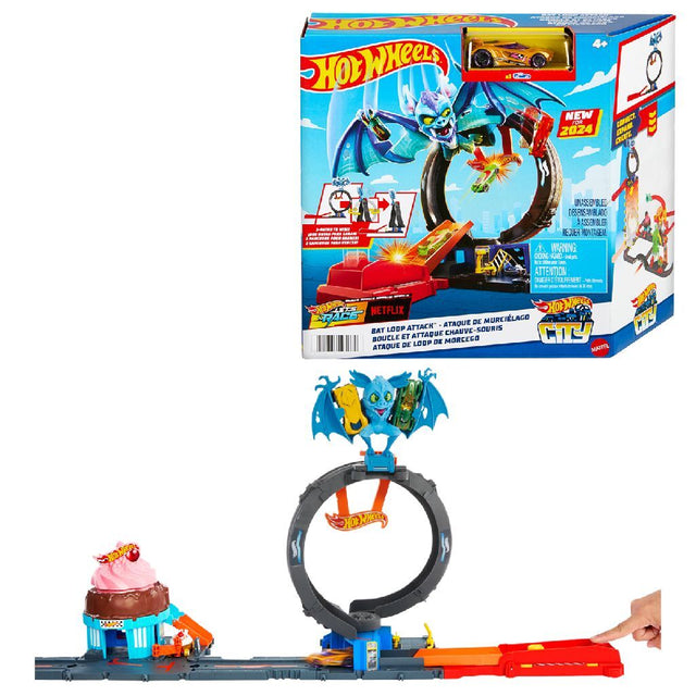 Zestaw do zabawy w pętlę Hot Wheels Bat Attack