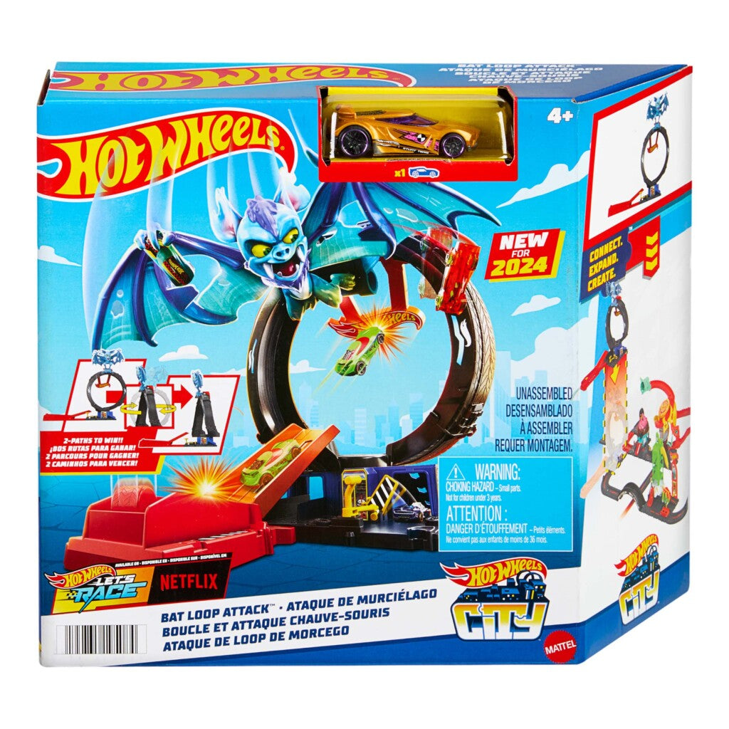 Zestaw do zabawy w pętlę Hot Wheels Bat Attack