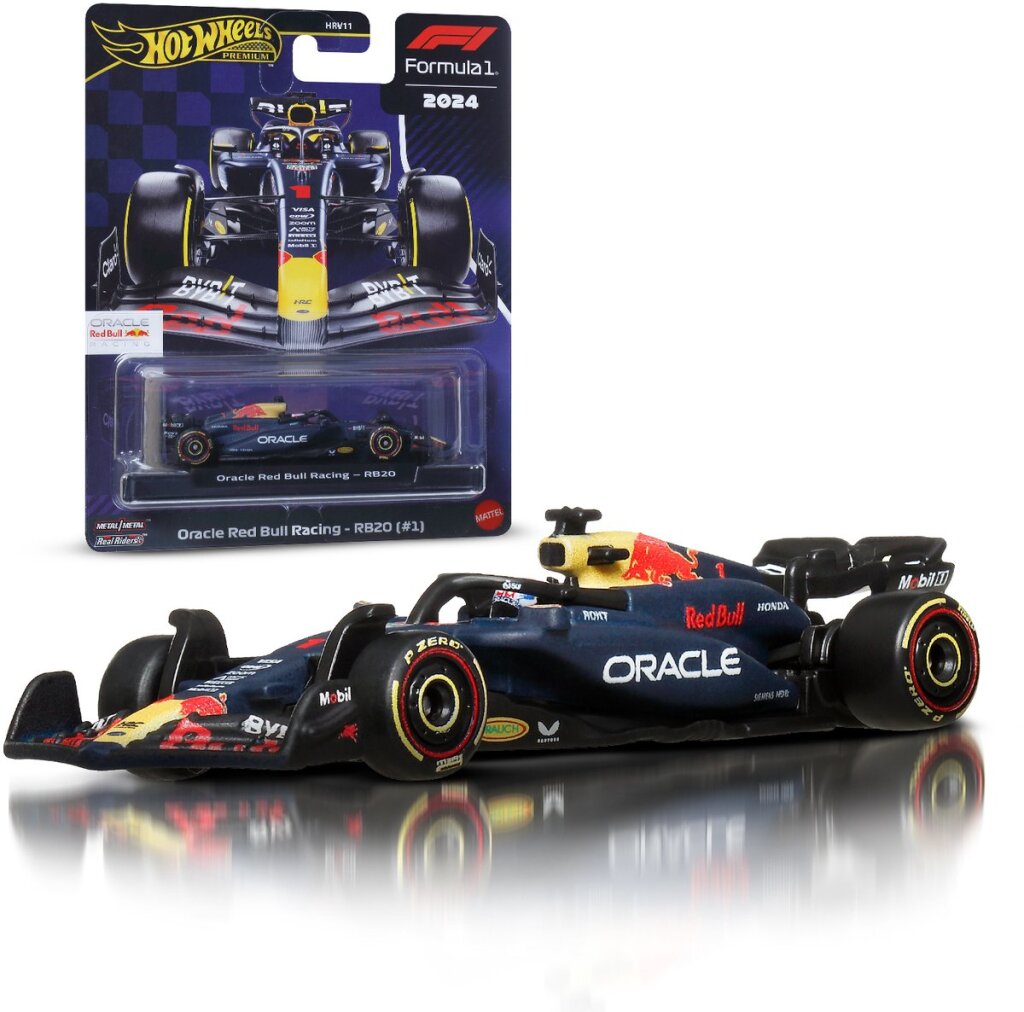 Hotwheels premium metalen formuła 1 verzamelbaar speelgoed raceauto - max verstappen red bull