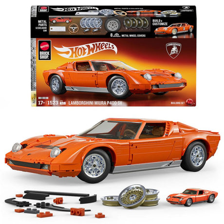 Brabantia mattel brick shop hot wheels 71 lamborghini miura p400 sv