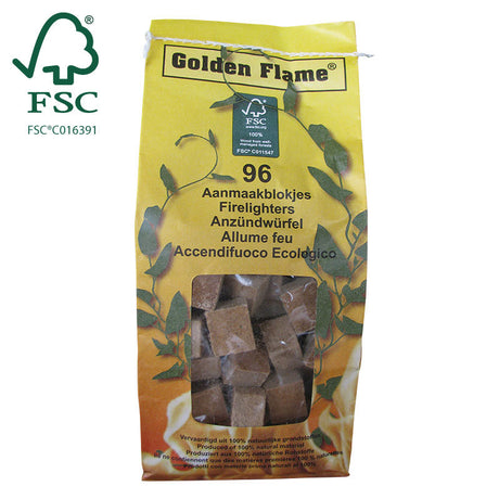 Produkty podpałki FSC brązowe łamane 96 szt