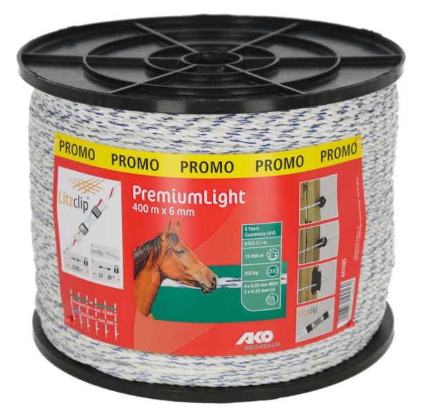 Produkty Ako premium lekki przewód porażenia prądem biały niebieski 6mm 400m