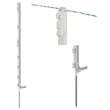 Produkty Ako Premium Słupek plastikowy biały 107cm 5 sztuk
