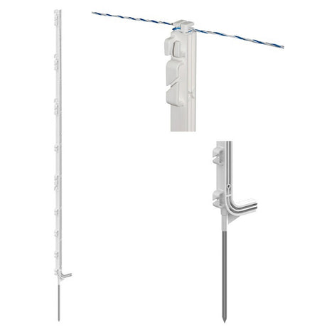 Produkty Ako Premium Słupek plastikowy biały 147cm 5 sztuk