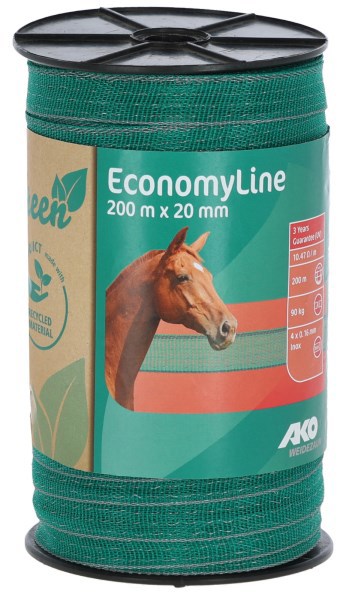 Produkty Ako Wstążka ekonomiczna 200m 20mm zielonoszara 4x0 16mm