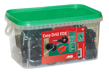 Produkty Ako Izolator oczkowy Easy Drill wspornik drzwi czarny wiadro 75 szt