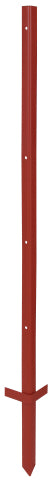 Produkty Ako Słupek kątowy stalowy malowany na czerwono 2mm 115cm 10 sztuk