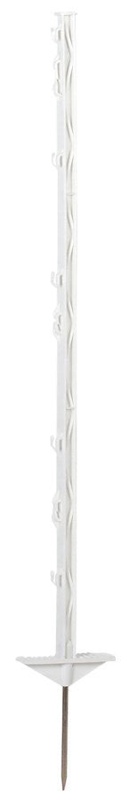 Produkty Ako Klasyczny słupek plastikowy biały 105cm 5 sztuk z podwójną podstawą