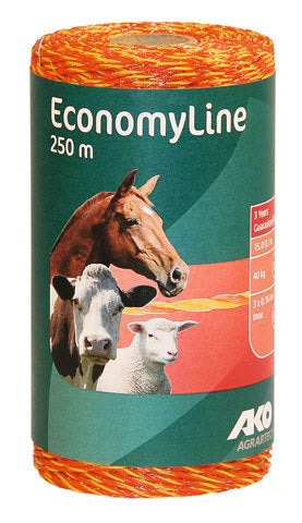 Produkty Ako Economyline ogrodzenie elektryczne żółty pomarańczowy 3 stal nierdzewna 0 16 250m
