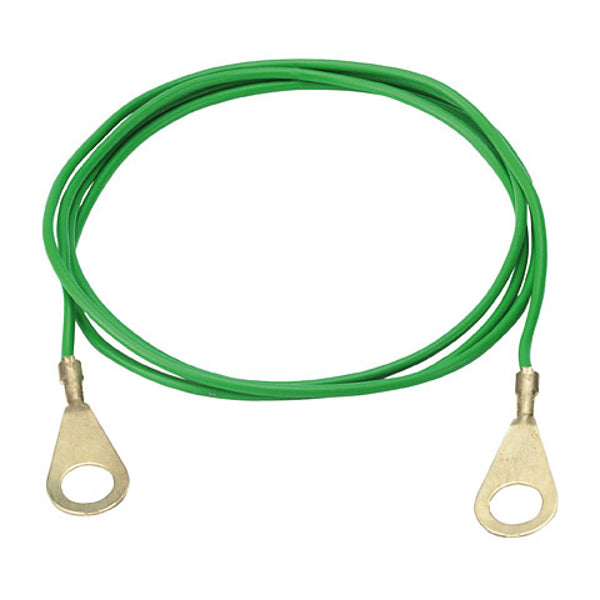 Kabel uziemiający produktów Ako, zielony, 2 oczka