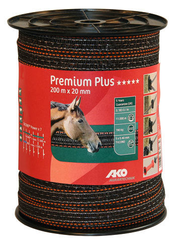 Produkty Ako premium plus taśma odstraszająca brązowa pomarańczowa 2cm 200m