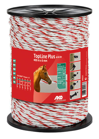 Produkty Ako topline plus przewód amortyzujący biały czerwony 6mm 400m tricond