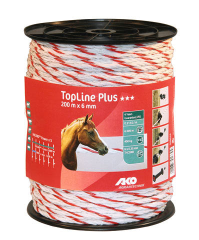 Produkty Ako topline plus przewód amortyzujący biały czerwony 6mm 200m tricond