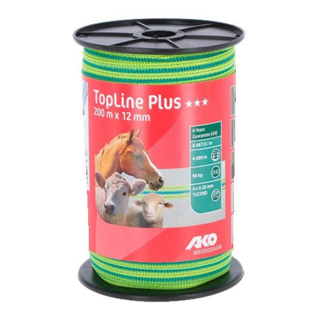 Produkty Ako topline plus taśma odstraszająca neonowożółta niebieska 12mm 200m