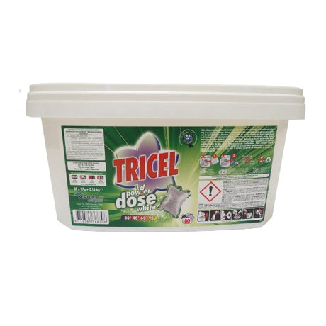 Produkty Tricel proszek w dawce biały 80x27gr