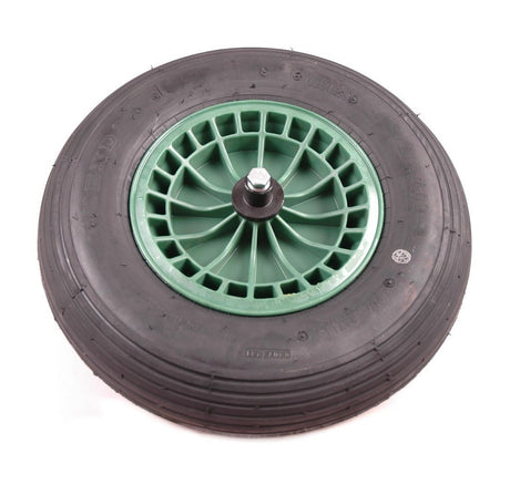 Produkty Fort koło 4 80 4 00x8 2-warstwowa opona felga plastikowa zielona oś 13cm