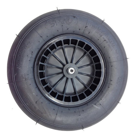 Produkty Fort koło 4 80 4 00x8 2-warstwowa opona felga plastikowa czarna oś 13cm