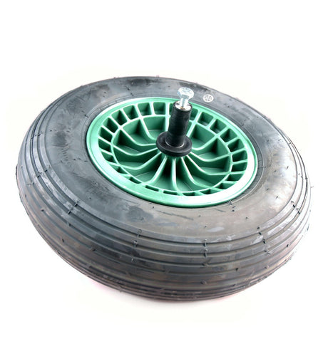 Produkty Fort koło 4 80 4 00x8 2-warstwowa opona felga plastikowa zielona oś 20cm