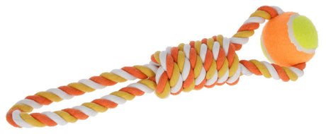 Produkty Piłka na sznurku 37 cm pomarańczowa bawełniana